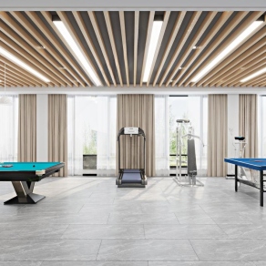 现代乒乓球馆3D模型下载